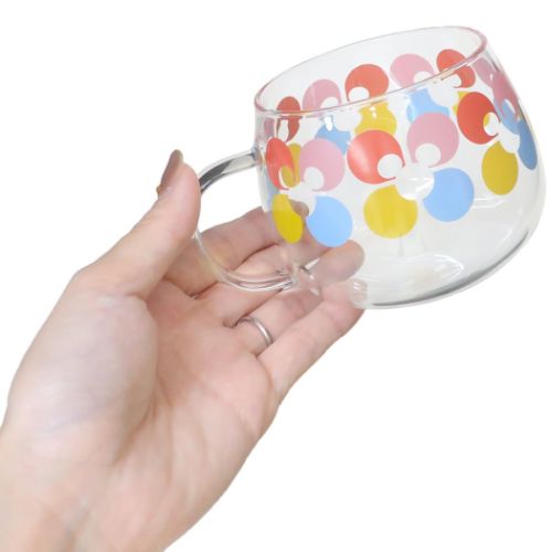ミッキーマウス マグカップ 耐熱ガラスマグ カラフル ディズニー 三郷陶器｜cinemacollection｜02