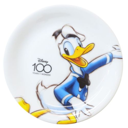 三郷陶器 中皿 プレート ドナルドダック ヘリテージ スケッチ 100周年