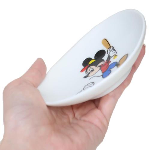 ミッキー＆フレンズ ミッキーマウス ミニプレート 楕円小皿 復刻アート