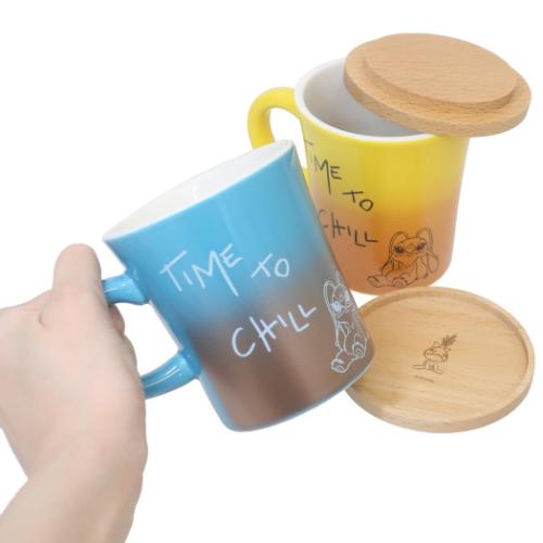 マグカップ 木蓋付きマグ リロ＆スティッチ 三郷陶器 ディズニー 爆買