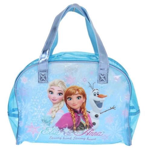 プールバッグ ボストンバッグ アナと雪の女王 ディズニー 粧美堂 ビニールトート 海プール レジャーバッグ