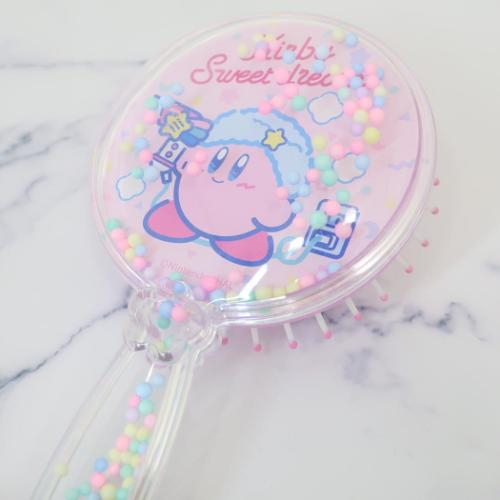 星のカービィ ブラシ ヘアゴム付きヘアブラシ