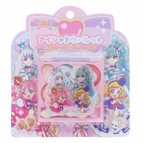 わんだふるぷりきゅあ！ プリキュア アニメキャラクター キッズコスメ 6色アイシャドウパレット ピンク｜cinemacollection