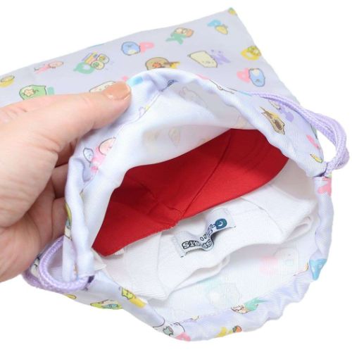 すみっコぐらし サンエックス キャラクター 巾着袋 きんちゃくポーチM 総柄 新入学