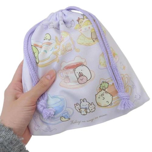 すみっコぐらし 巾着S サンエックス 巾着袋 キャラクター ふしぎなうさぎのおへや 粧美堂
