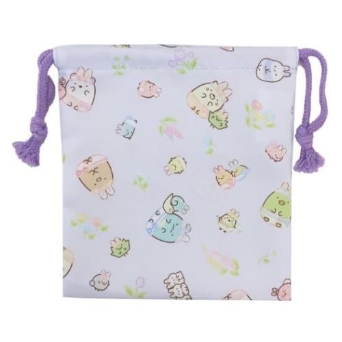 すみっコぐらし グッズ 巾着袋 キャラクター 総柄巾着S ふしぎなうさぎのおへや 新入学 サンエックス