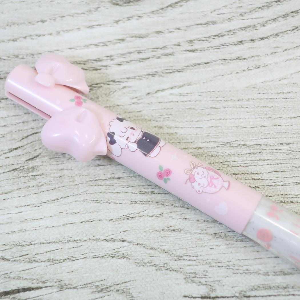 リボンボールペン 黒赤2色ボールペン リルアラモード Lil ala mode