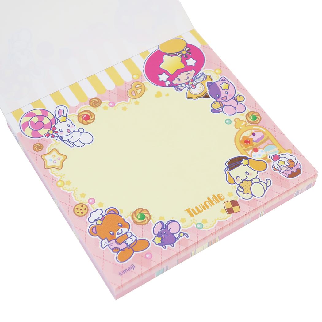 ツインクル メモ帳 スクエアメモ パープル お菓子パッケージ funbox