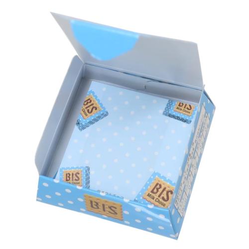 メモ帳 箱メモ チロルチョコ ビス ブルー お菓子パッケージ funbox