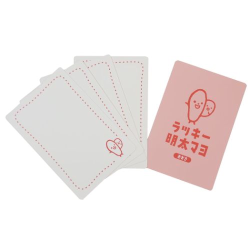 メッセージカードセット グリーティングカード ラッキーマヨネーズ ラッキー明太マヨ funbox 封筒付き かわいい 文具 おもしろ雑貨
