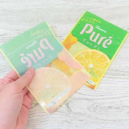 小分けビニール袋 チャック付き袋 6枚入り A7サイズ ピュレグミ レモン funbox 小物入れ