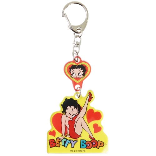 キーホルダー・アクリルキーホルダー betty BETTY BOOP（ベティ ブープ） キャラクター キーリング 2連アクリル