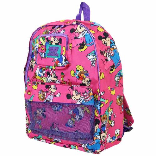 新品未使用 カラフル ピンク×パープル ディズニー フレンズ 総柄
