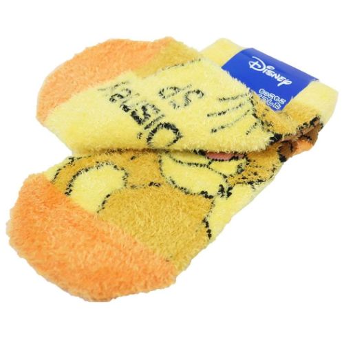 子供用防寒室内靴下 キッズもこもこショートソックス ディズニー ライオンキング シンバ フェイスアップ スモールプラネット
