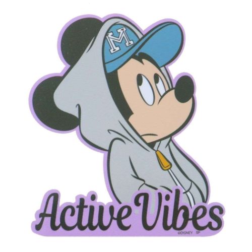 ミッキーマウス ステッカー キャラクター Active Vibes デコれる ディズニー スモールプラネット