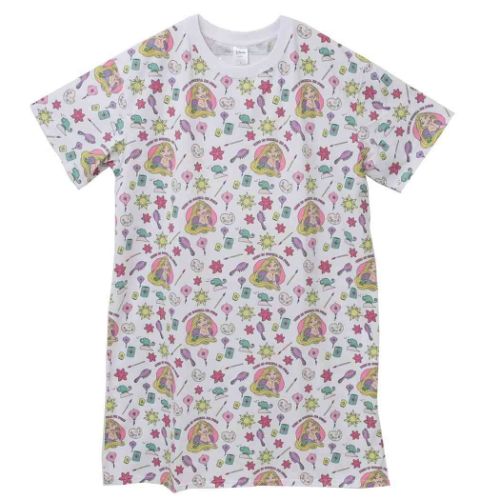塔の上のラプンツェル ロング T-SHIRTS Tシャツ アイコン パターン ディズニープリンセス｜cinemacollection