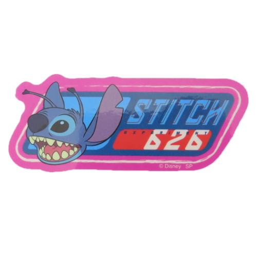 ダイカットシール キャラクターステッカー リロ＆スティッチ フェイス ロゴ スモールプラネット ディズニー ダイカットビニールステッカー デコシール 耐水性