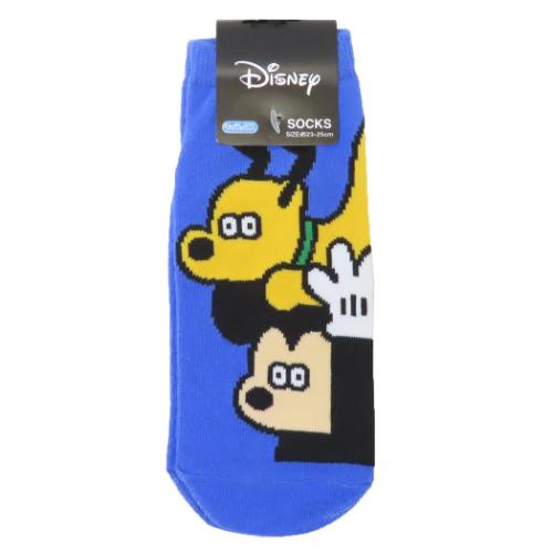 女性用靴下 レディースソックス DISNEYx松本セイジ ミッキーマウス＆プルート ディズニー スモールプラネット キャラックス 大人向け