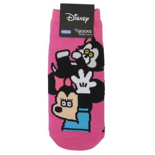 女性用靴下 レディースソックス DISNEYx松本セイジ ミニーマウス＆フィガロ ディズニー スモールプラネット キャラックス 大人向け キャラクター