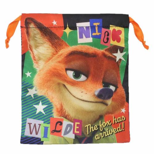 ズートピア グッズ 巾着袋 キャラクター リボン巾着 ニック ディズニー
