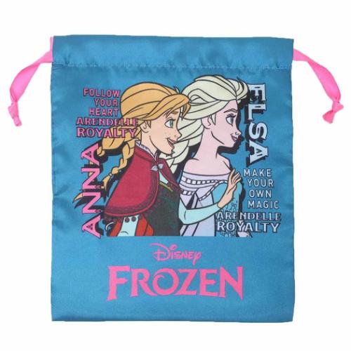 巾着袋 リボン巾着 アナと雪の女王 横顔 ディズニー スモールプラネット