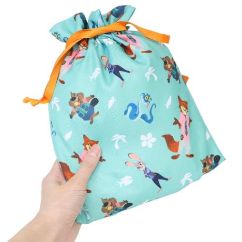 巾着袋 トラベル巾着 ディズニー ズートピア2 総柄 スモールプラネット 旅行仕分け袋