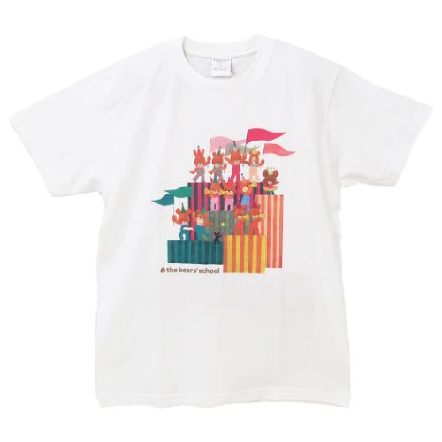 くまのがっこう グッズ Tシャツ 絵本キャラクター T-SHIRTS 集合 Lサイズ｜cinemacollection