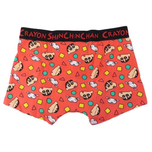 ボクサーブリーフ 男性用下着 クレヨンしんちゃん しんちゃん＆シロ フェイス パジャマ スモールプラネット ギフト雑貨 メンズ インナー アニメキャラクター