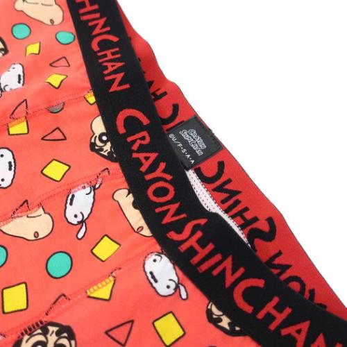 ボクサーブリーフ 男性用下着 クレヨンしんちゃん しんちゃん＆シロ フェイス パジャマ スモールプラネット ギフト雑貨 メンズ インナー アニメキャラクター