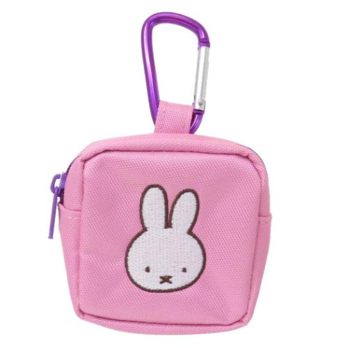 ミッフィー カラビナ付きミニ刺繍ポーチ ミニポーチ PK ディックブルーナ