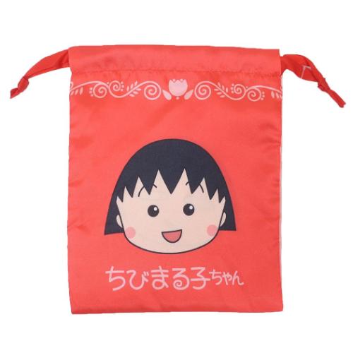 リボン巾着 巾着袋 ちびまる子ちゃん フェイス スモールプラネット