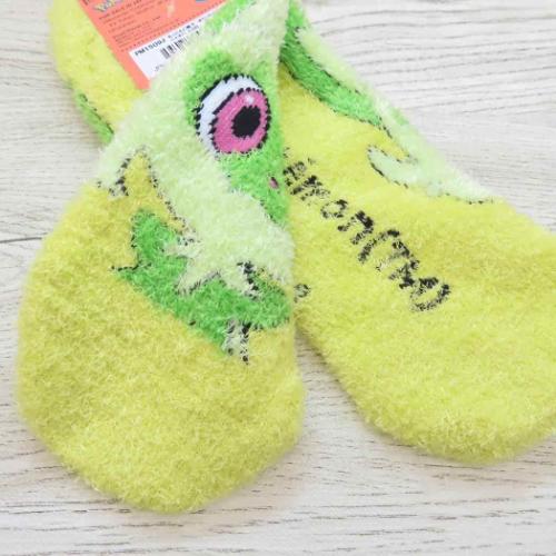 もっこもこ靴下 キッズソックス 子ども用防寒室内靴下 ポケモン ポケットモンスター ニャオハ LGR スモールプラネット ウォーマー雑貨 キャラクター
