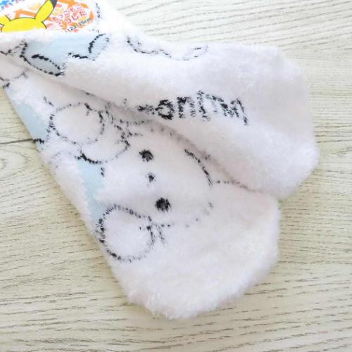 子ども用防寒室内靴下 もっこもこ靴下 キッズソックス ポケットモンスター ワッカネズミ WH ポケモン スモールプラネット ウォーマー雑貨