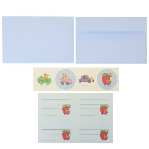 手紙セット レターセット くるま リチャードスキャリー スモールプラネット 便箋＆封筒 絵本キャラクター