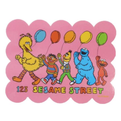 セサミストリート ダイカットシール キャラクターステッカー 風船 スモールプラネット