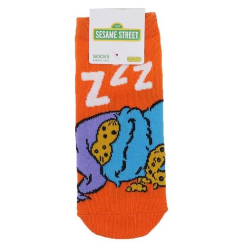 女性用靴下 キャラックス セサミストリート クッキーモンスター ZZZ スモールプラネット レディースソックス