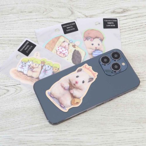 ハムスター助六の日常 キャラクター ダイカットシール キャラクター