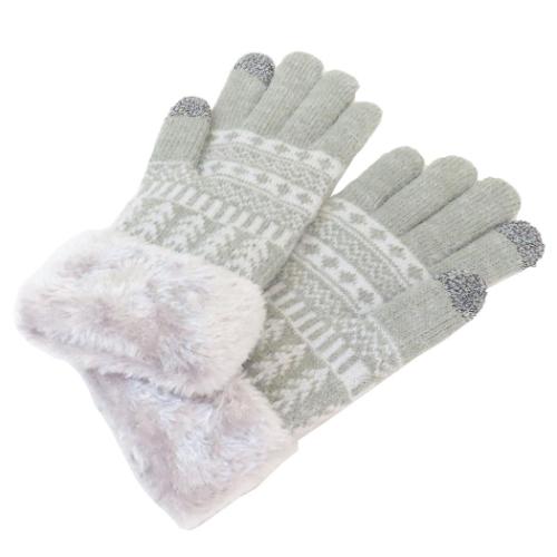 手袋 ワンポイント刺繍スマホ対応手袋 スヌーピー かぶる スモール