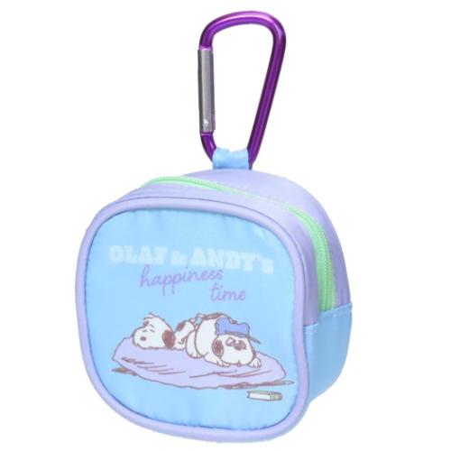 スヌーピー グッズ ミニポーチ キャラクター カラビナ付ミニポーチ