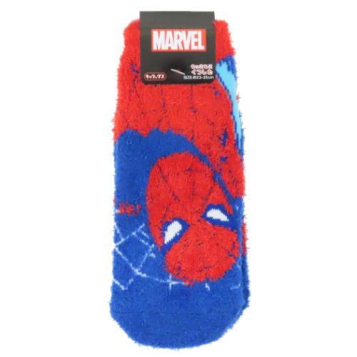 もっこもこ靴下 レディースソックス 女性用防寒靴下 逆さま スパイダーマン MARVEL スモールプラネット