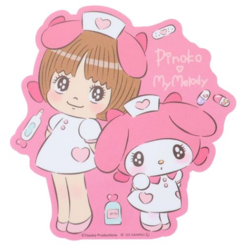 キャラクターステッカー ダイカットシール ピノコxマイメロディ ナース