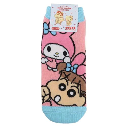 女性用靴下 キャラックス レディースソックス ネネちゃん マイメロディ クレヨンしんちゃんxサンリオ スモールプラネット 大人向け