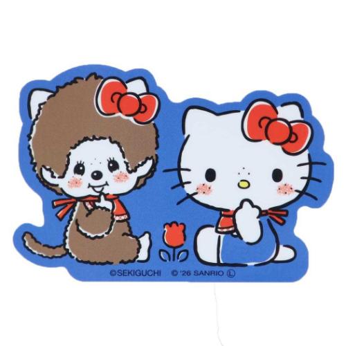 モンチッチxハローキティ ダイカットシール キャラクターステッカー