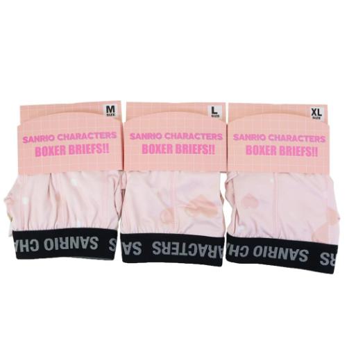 マイメロディ 男性用下着 転写ボクサーブリーフ リボン PK サンリオ スモールプラネット