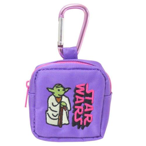 Yahoo! Yahoo!ショッピング(ヤフー ショッピング)スターウォーズ カラビナ付きミニ刺繍ポーチ ミニポーチ ヨーダ ロゴ STAR WARS