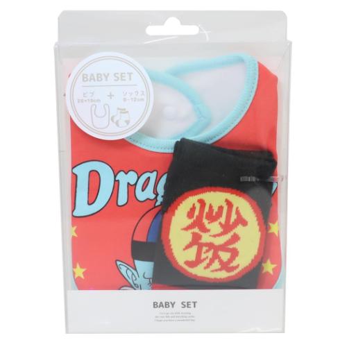 ドラゴンボール グッズ ベビー用品 アニメキャラクター ベビーセット ビブ＆ソックス ピラフ