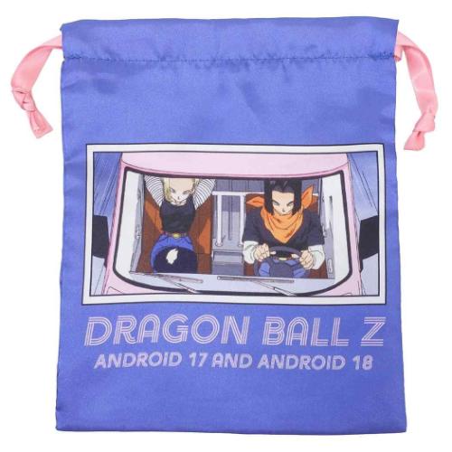Yahoo! Yahoo!ショッピング(ヤフー ショッピング)ドラゴンボールZ リボン巾着 きんちゃくポーチ 巾着袋 人造人間17号＆18号 車 アニメキャラクター