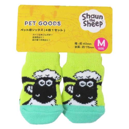 ひつじのショーン ペットソックス 4枚セット 犬用靴下 キャラクター ショーン