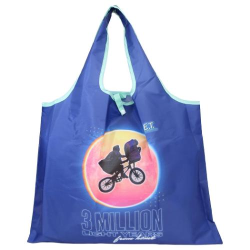 エコバッグ E.T. ショッピングバッグ A シルエット ブルー お買い物