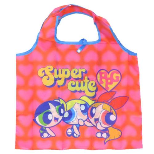 Yahoo! Yahoo!ショッピング(ヤフー ショッピング)パワーパフガールズ キャラクター エコバッグ ショッピングバッグＡ ハートパターン